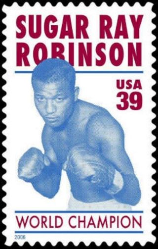 2006 39c Sugar Ray Robinson,  American Professional Boxer Scott 4020 F/vf Nh
