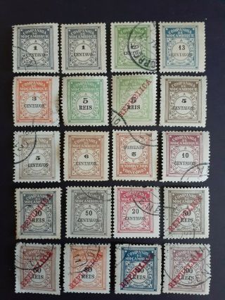 Portugal Old Mocambique & Postage Due Stamps As Per Photo.