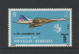 Hebrides (french) 1976 First Commercial Flight Of Concorde Vf Mnh