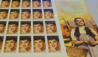 Us Full Sheet Of 20 Legends Of Hollywood 4077 Judy Garland