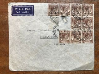 1946 Singapore Straits Settlements Commercial Cover To London - Ref242
