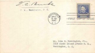877 5c Dr.  Walter Reed,  First Day Cover Cachet,  Signed By Postmaster [d499020]