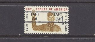 California Precancel On Boy Scout Stamp - Taft 835 (1145)