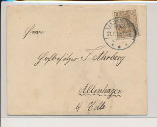 Lk74200 Germany Reich 1912 Fine Cover With Cancels
