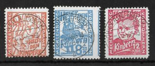 Allied Occupation Germany 1945 Complete Set Of 3 Michel 26 - 28 Cv €160