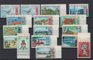 British Colonies,  Cayman Islands,  Stamps,  1969,  Mi.  211 - 225.