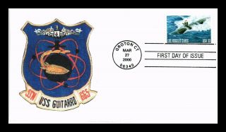 Dr Jim Stamps Us Los Angeles Class Naval Submarine Fdc Cover Uss Guitarro