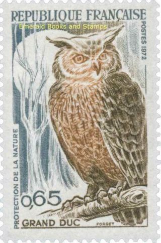 Ebs France 1972 Conservation: Eurasian Eagle - Owl (bubo Bubo) Yt 1694 Mnh