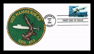 Dr Jim Stamps Us Los Angeles Class Naval Submarine Fdc Cover Uss Hammerhead