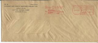 Vintage Chicago And North Western Railway Co.  Cover Canc.  Chicago,  Ill.  Apr 11 