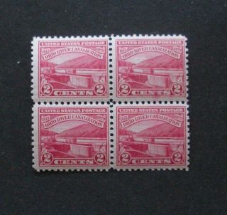Us Postage Stamps Og Nh Scott 681 Ohio River Canalization Block Of 4