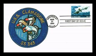 Dr Jim Stamps Us Los Angeles Class Naval Submarine Fdc Cover Uss Clamagore