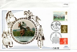 Gb - Souvenir Cover (fdc) - (2919) 1997 Grand National Horse Race Pmk Liverpool