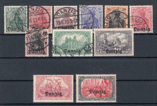 (3099) Germany Reich =ovpt Danzig= Mh/used Selection
