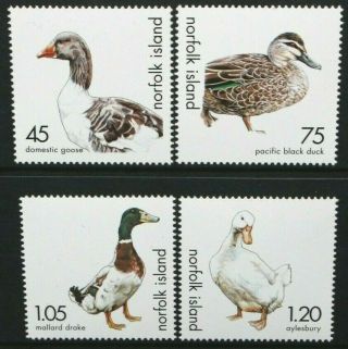 Norfolk Island 2000 Birds: Ducks And Geese.  Set Of 4.  Mnh.  Sg725/728.