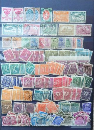 German Weimar/third Reich 1919 - 1933 Over 150 Stamps