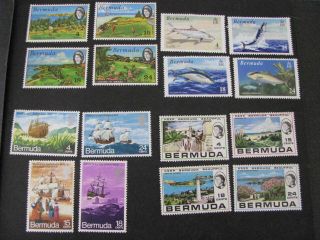 Bermuda Stamp 4 Sets Never Hinged Lot R