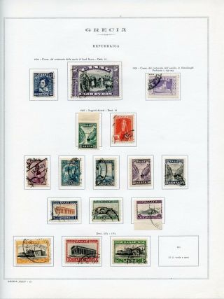 Greece 1924 - 1927 Lordy Byron To Landscapes Stamps
