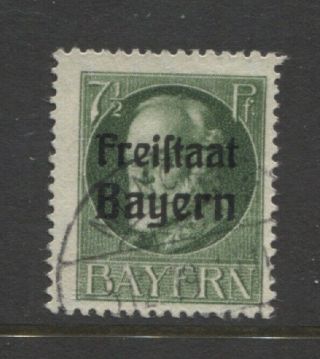 1919 German States Bavaria 7½ Pf.  King Ludwig Iii With Op,  Signed
