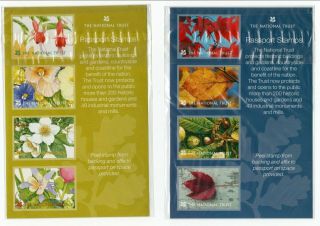 National Trust Passport Stamps Packs X 2 Flowers & Leaves Thematic