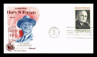 Dr Jim Stamps Us Harry S Truman 33rd President First Day Cover Fleetwood
