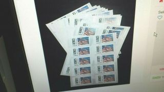 " Discount Stamps " 20 Usps Forever Stamps ( ((look Now)) ) $9.  15