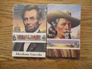 Us Post Card 2 Packs Legends Of The West & Civil War Pre Stamped Post Cards