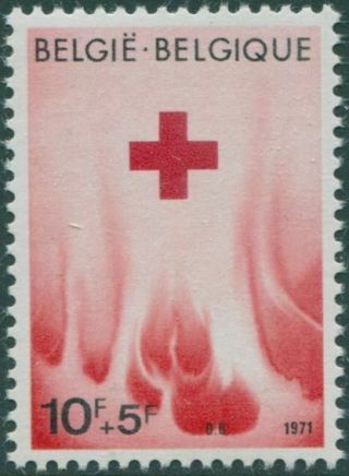 Belgium 1971 Sg2206 10f,  5f Red Cross Mnh