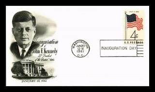 Dr Jim Stamps Us John F Kennedy Inauguration Day Event Cover Fleetwood 1961