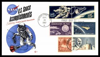 Mayfairstamps Us Fdc 1967 Florida Us Space Accomplishment Combo First Day Cover