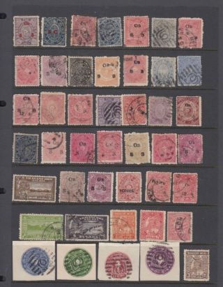 India Travancore - Mixture On Stockcard - 40 Stamps,