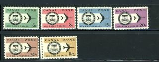 Canal Zone Scott C42 - C47 - Mnh - Airmail Stamps