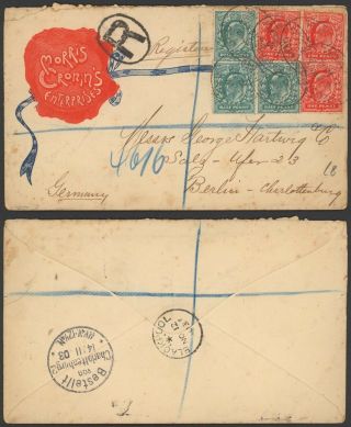 Gb 1903 - Registered Cover To Berlin Germany 31766/21