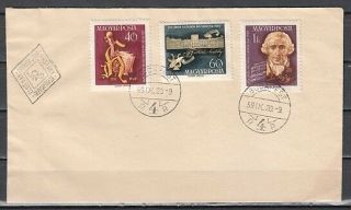 Hungary,  Scott Cat.  1257 - 1259.  Composer J.  Haydn Issue.  First Day Cover.