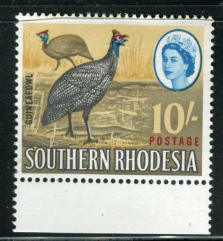 Southern Rhodesia; 1964 Early Qeii Pictorial Issue Mnh Margin 10s.  Value