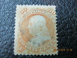 U.  S.  Stamps,  Scott 71,  Unhng,  Scv=$200.  00