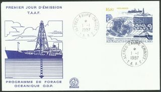 French Southern And Antarctic Territories 1987 Air Scientific Research Ships Fdc