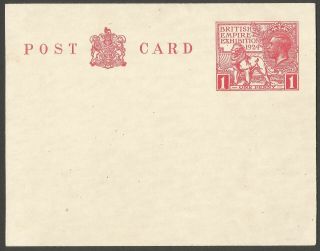 Gb Gv 1924 British Empire Exhibition 1d Postcard