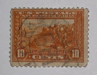 Travelstamps: 1913 US Stamps Scott 400A 10c Panama - Pacific No Gum 3