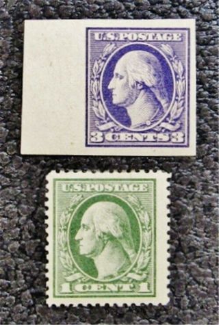 Nystamps Us Stamp 535 536 Og H $28 Washington