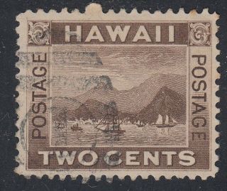 Tdstamps: Us Hawaii Stamps Scott 75var Re - Entry In " E " & " N " Of Cents