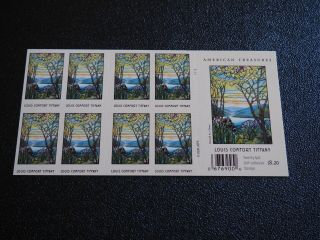 Booklet (20) Us 41c Stamps - 2007 Louis Comfort Tiffany -