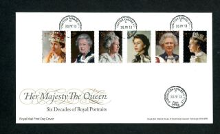2013 Royal Portraits Gpo Fdc With Coronation Parade Cds.