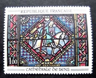 France - 1965 - 800th Anniv Of Sens Cathedral - Poster Stamp - Mh Good Gum