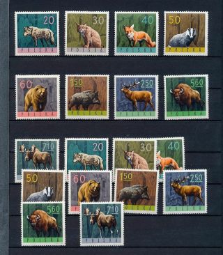 Poland 1965/66 Wildlife Horses Mnh (appx 50) (as 510