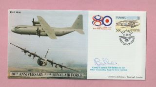 G.  B.  Cover 1998,  80th Anniversary Of The Royal Air Force,  Signed Jd Bullen