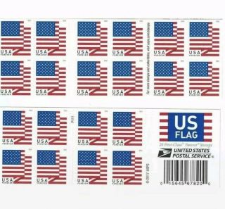 Usps Us Flag 2017 - 2018 Forever Stamps - 20 Stamps