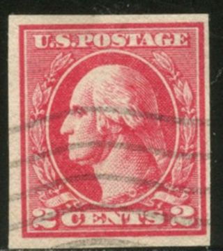 Us Sc 534 1920 2c Carmine Type Va Offset Printing Imperforate Stamp