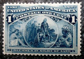 Buffalo Stamps,  Scott 230,  1893 Columbus Expo,  Nh/og & Vf,  Cv = $35