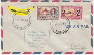 Tonga Cover Postmarked Vavau,  1 Oct 1972 -